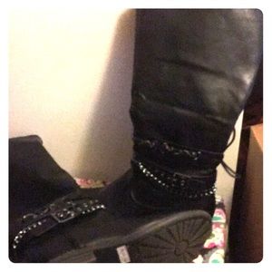Black torrid wide calf boots